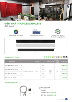 Báo giá Đèn Thả - Profile 2026